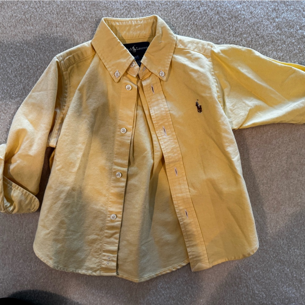 Polo by Ralph Lauren Kids Yellow Button Down Shirt
